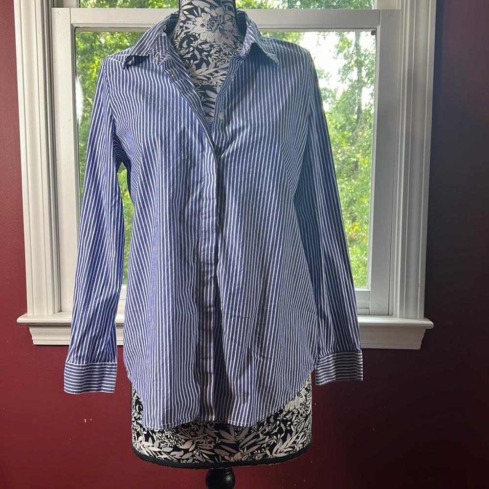 Calvin Klein Pin Stripe Blouse
